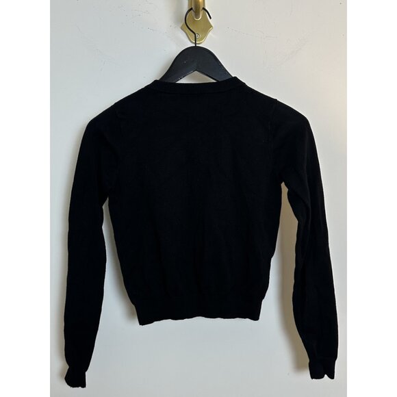 MANGO Fine-Knit Cardigan in Black Size Small - Picture 6 of 7